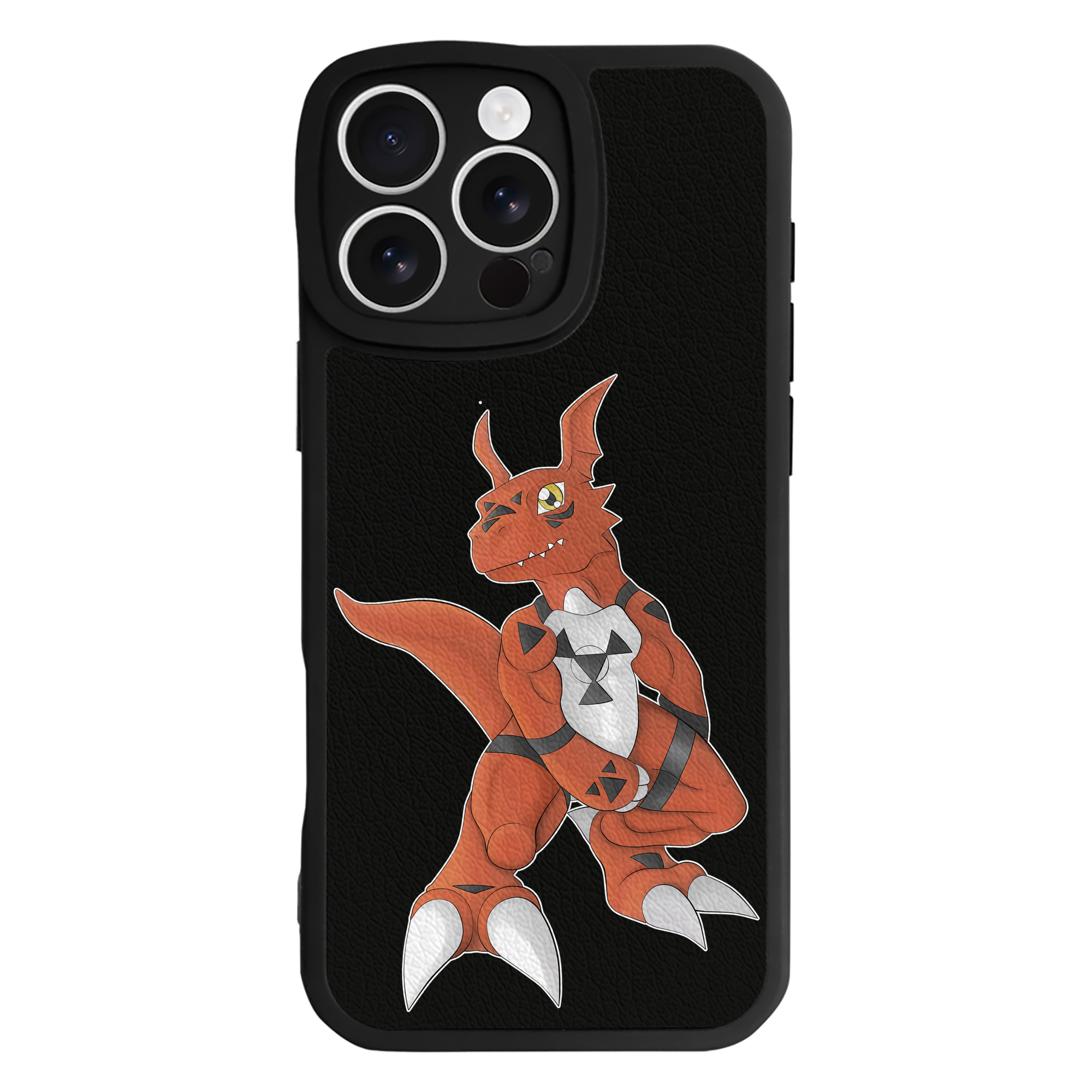 （画像用） Digimon デジタルモンスター/デジモン 【iPhone 16シリーズ対応】シリコンスマホケース（レザー調） 材質：シリコン